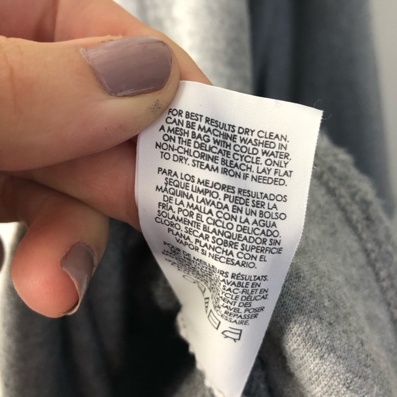 CAbi Flashdance Grey Sweater Long-Sleeved Dress - Picture 7 of 8